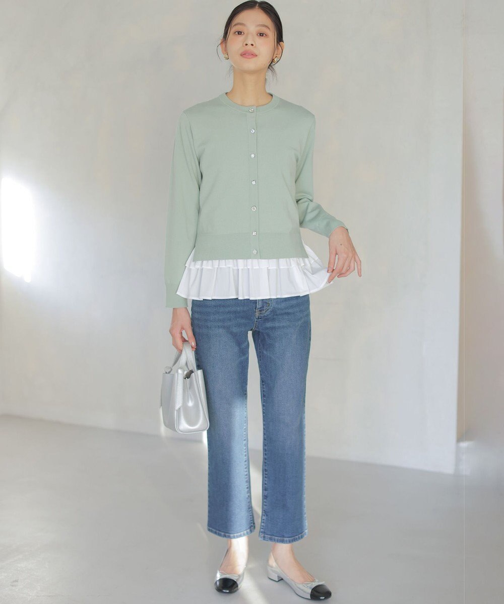 組曲 【先行予約】アトランダムビジューボタンカーディガン 