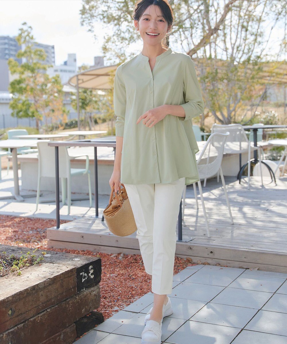 Tiaclasse バックタックフレアチュニック 