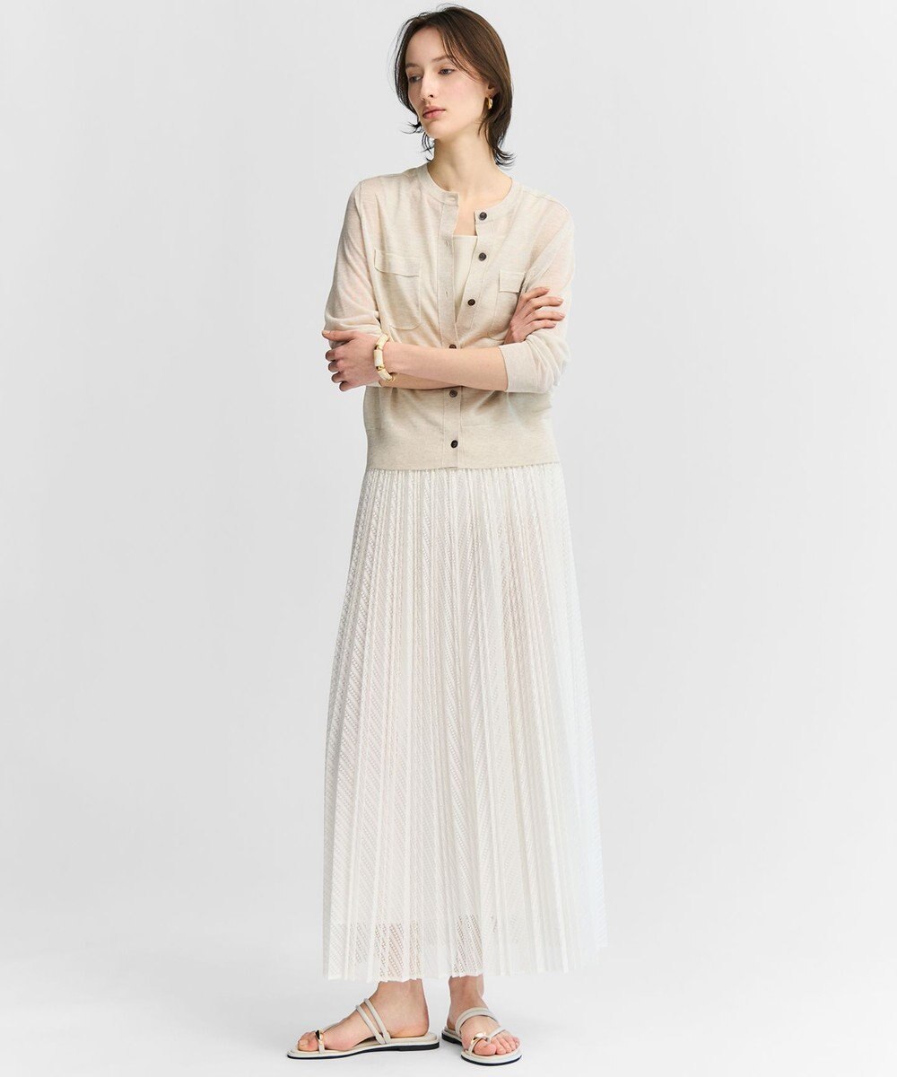 23区 レース プリーツスカート 