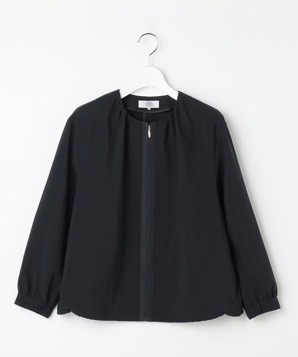 J.PRESS LADIES BREEZE COOL トロ ノーカラー ブルゾン 