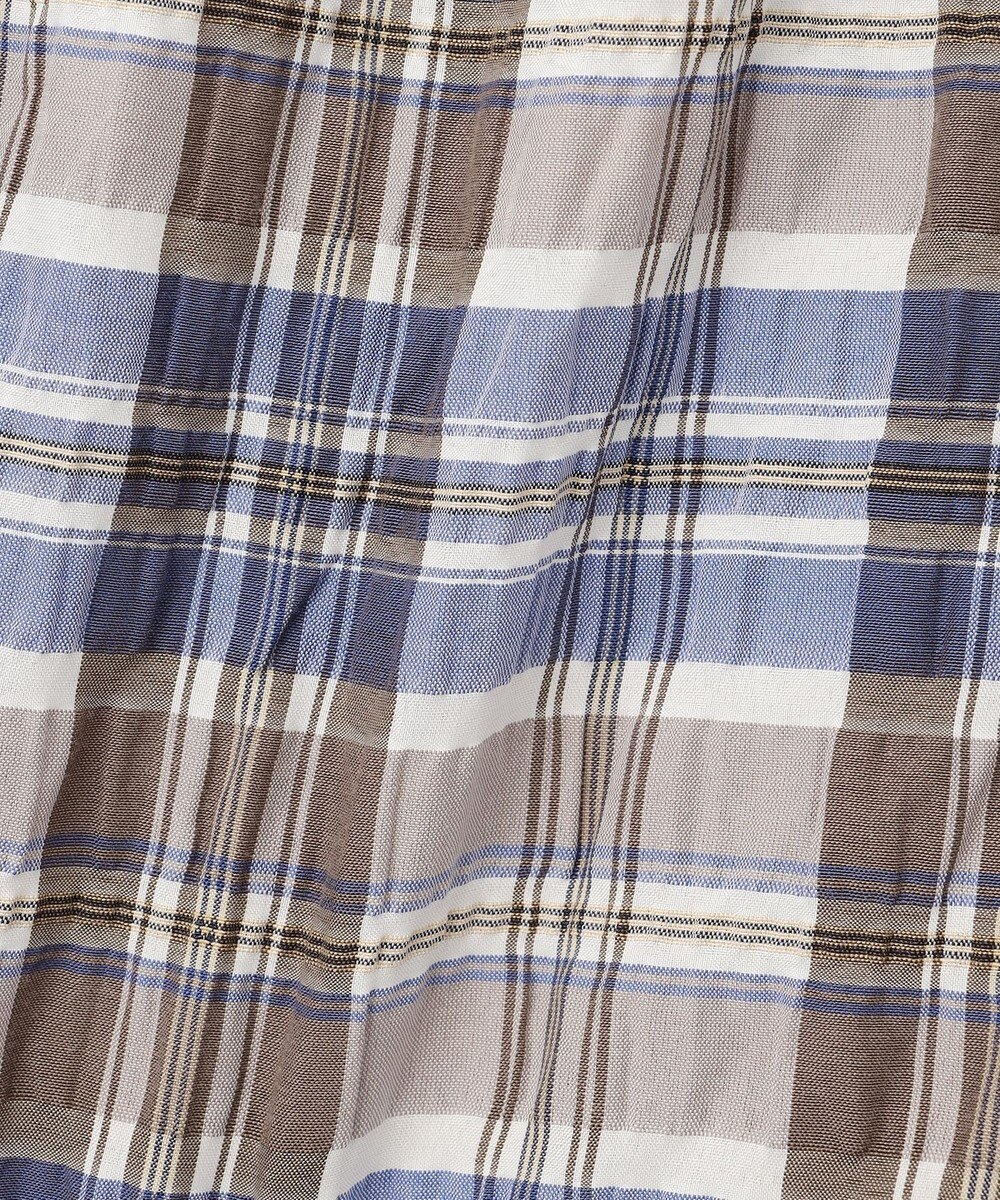 ANY チェックシャーリングワンピース 