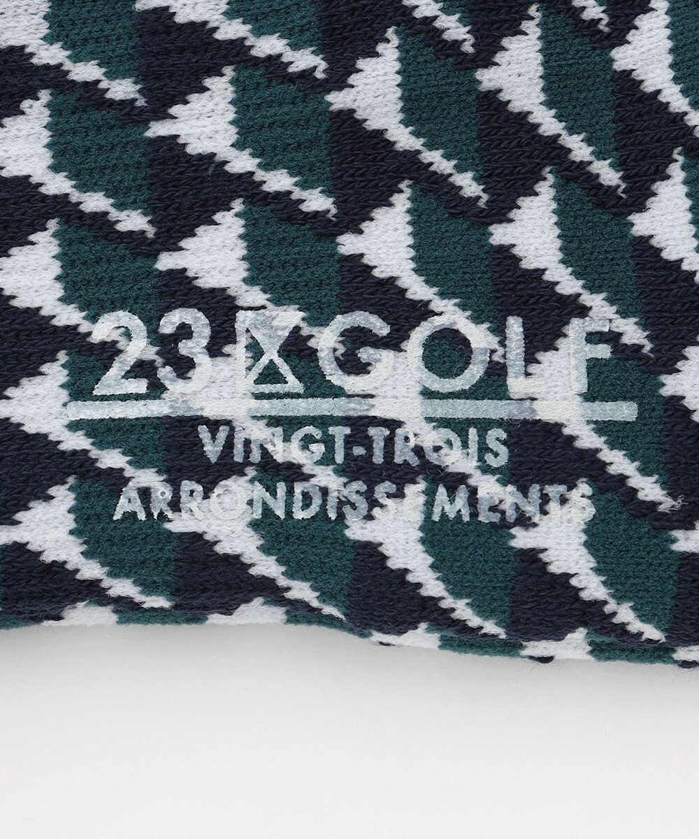 23区GOLF 【MEN】フラッグアンクルソックス 