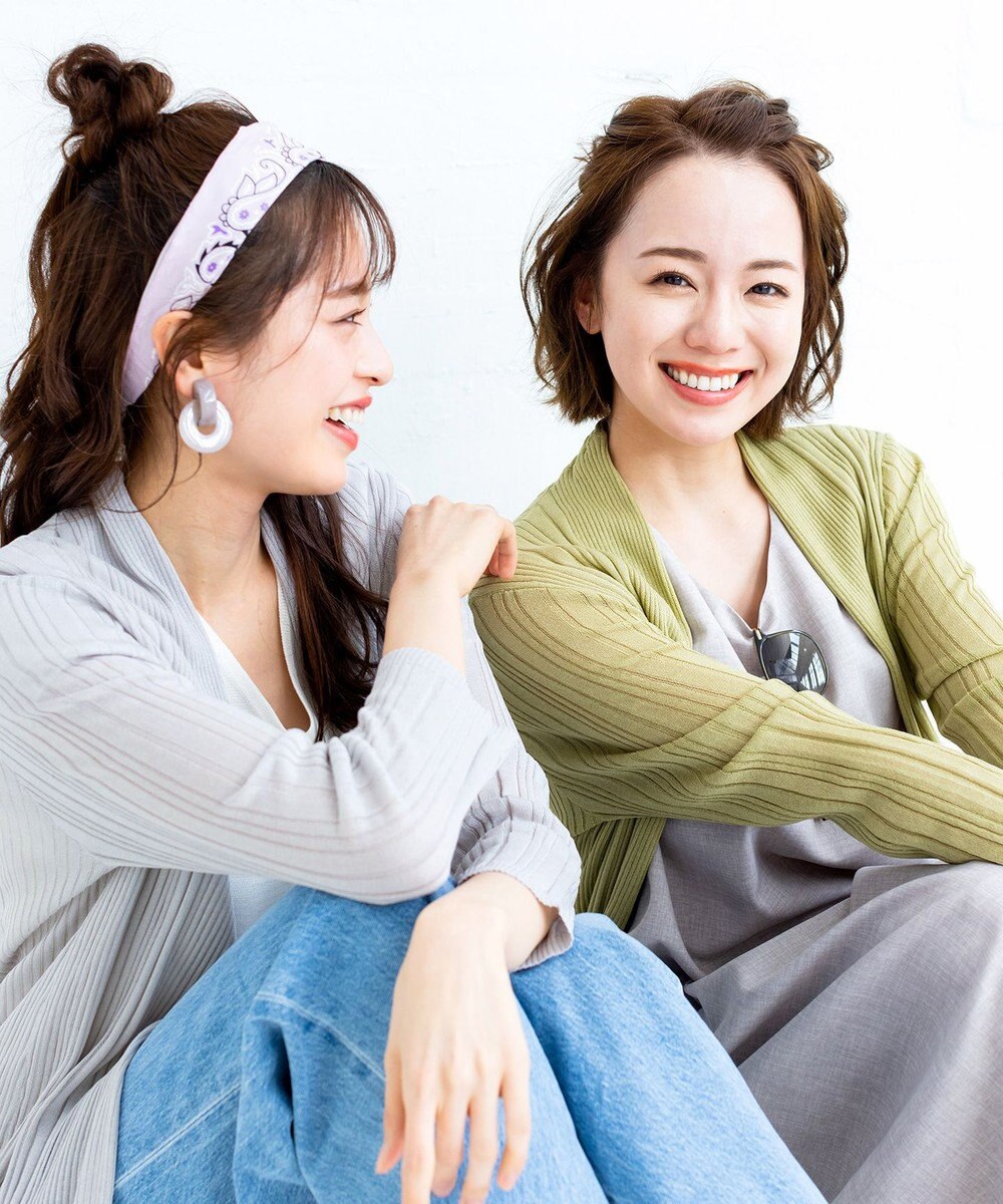 Tiaclasse L 【UVケア・接触冷感】さらっと羽織れる膝丈ロングトッパーガーディガン 