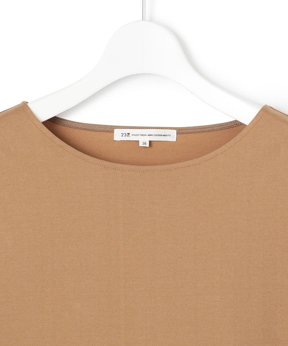 23区 L 【洗える】タックディテールプルオーバー ギャザー カットソー 