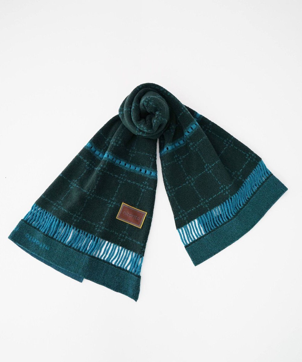 nitorito 【UNISEX】stamp チェック柄 3WAY ストール 