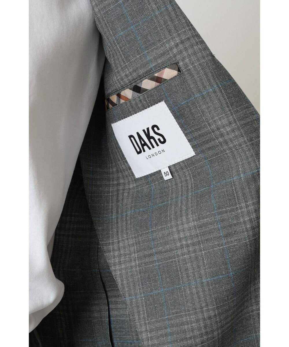 DAKS グレンチェックカーキジャケット 