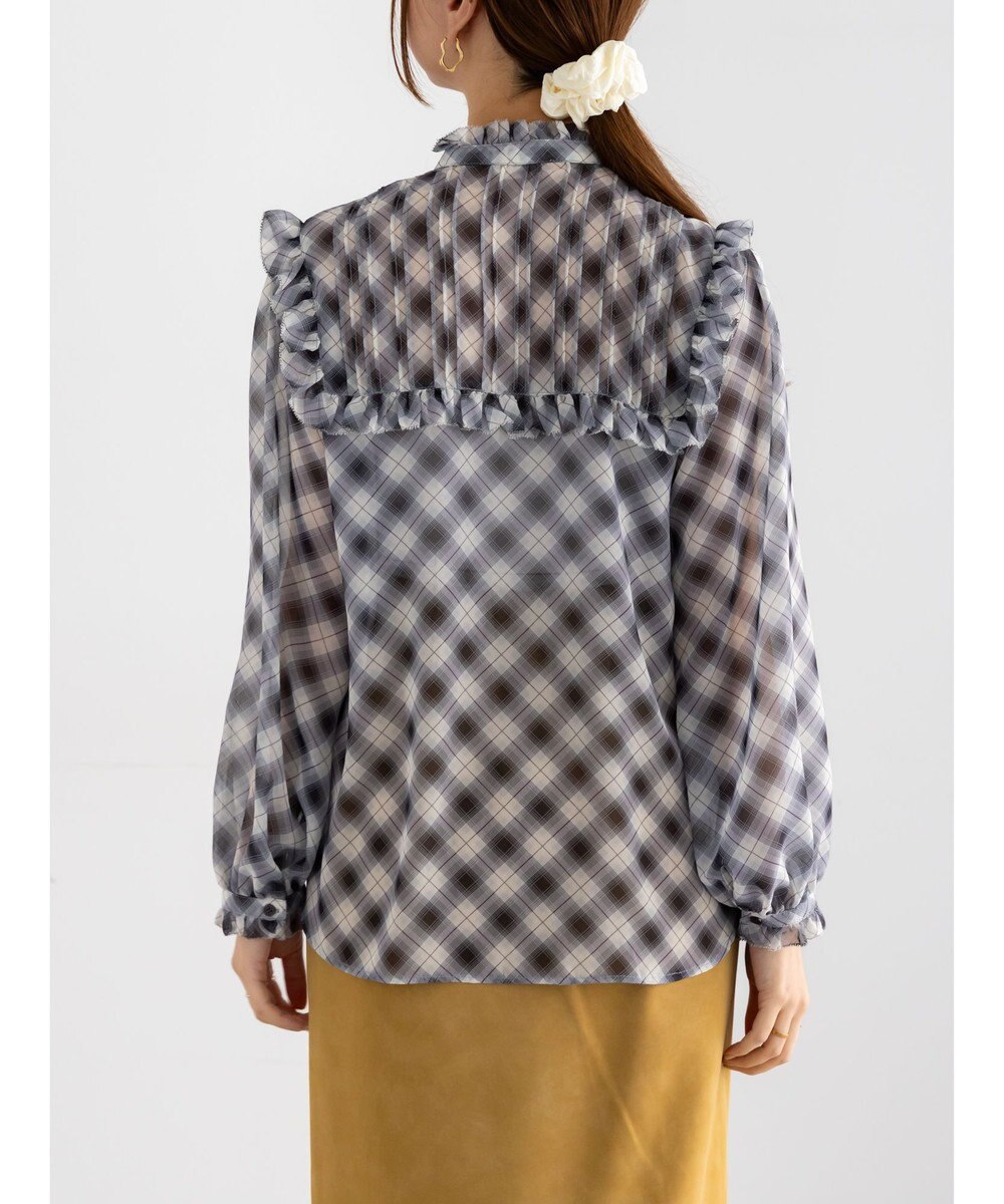 Te chichi パターンアソートシフォンフリルブラウス 