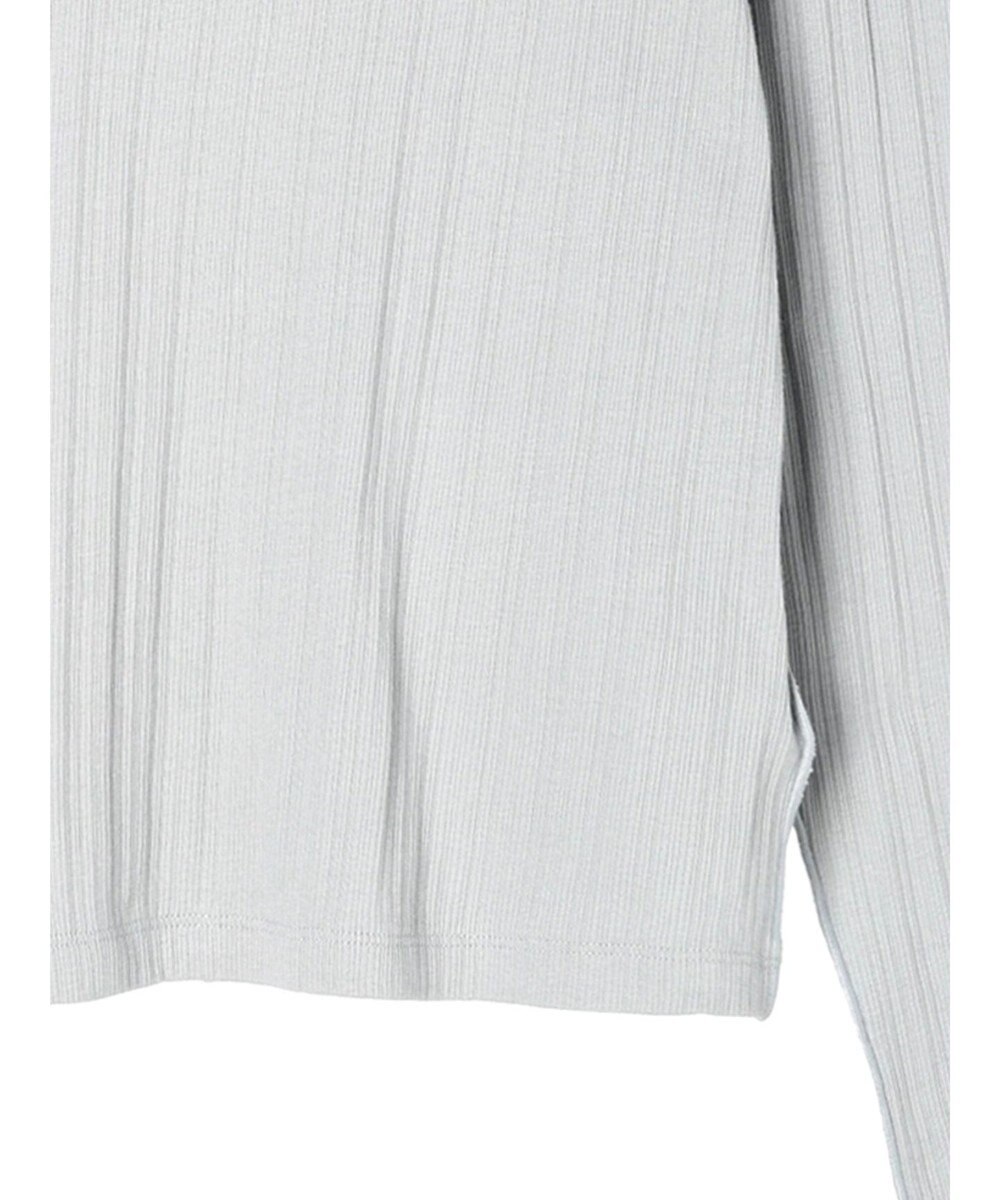 earth music&ecology ランダムリブタートルネックプルオーバー 