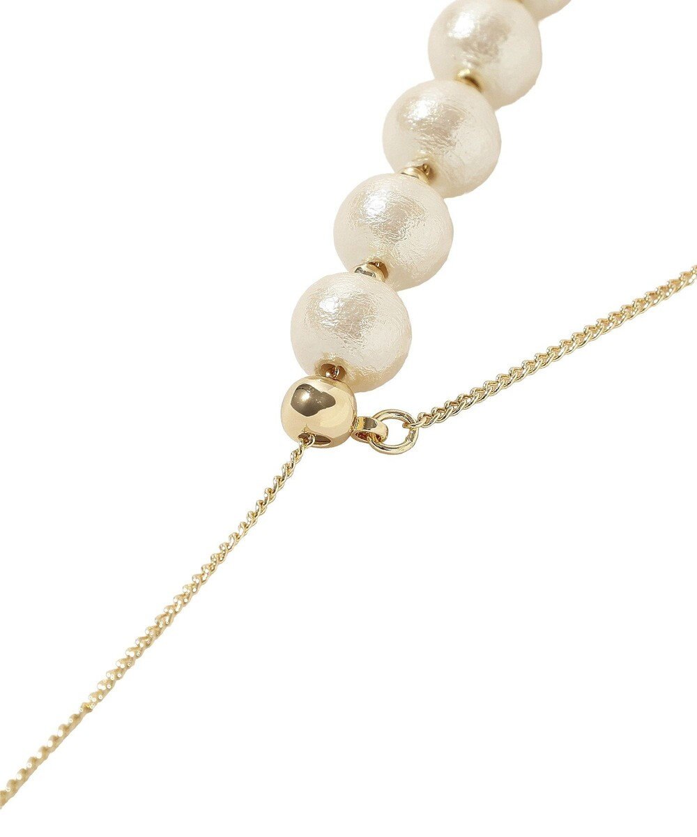 YECCA VECCA 2wayコットンパールスライドラリエット 