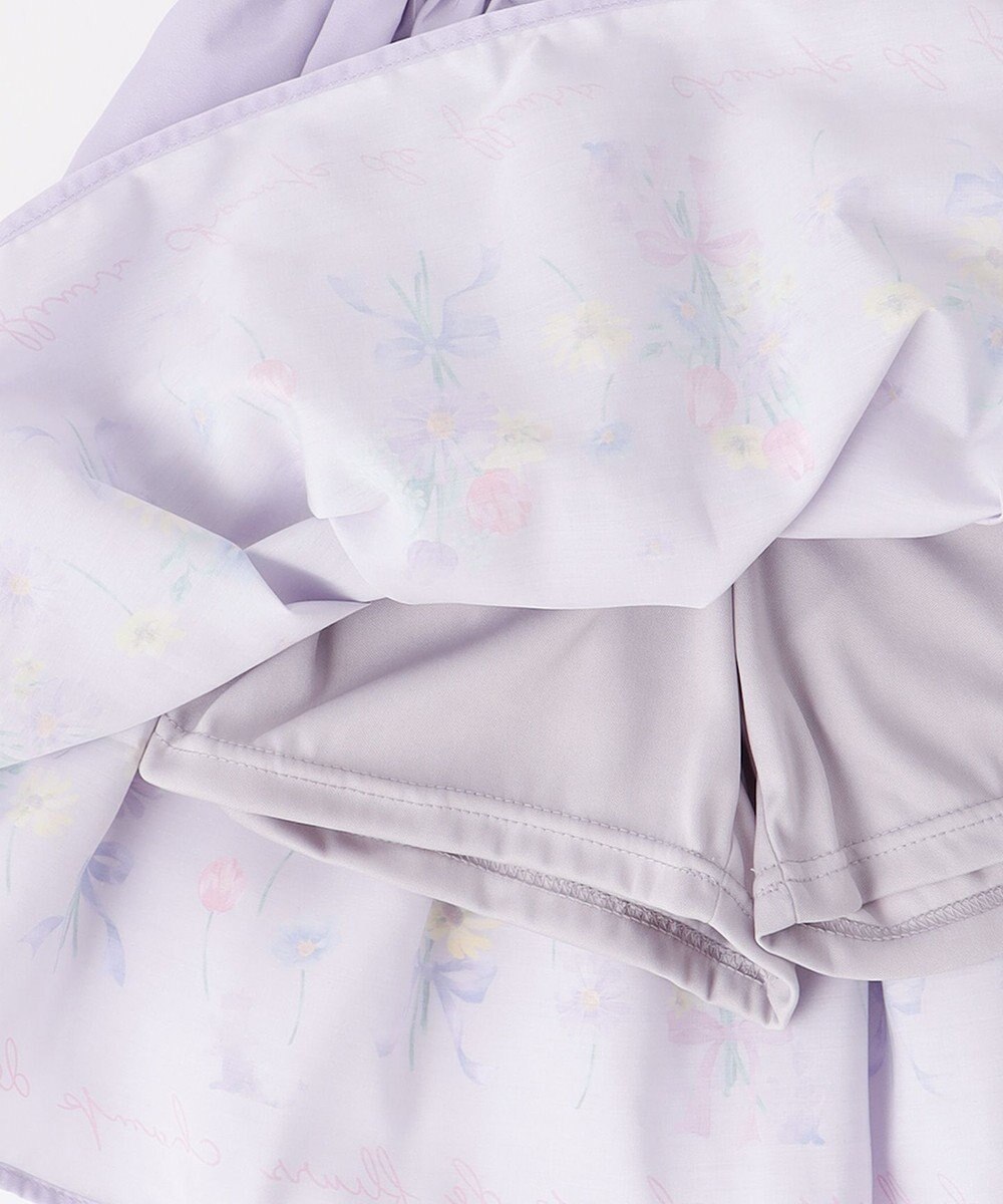 ANY KIDS フラワー ブーケ プリント スカパン 