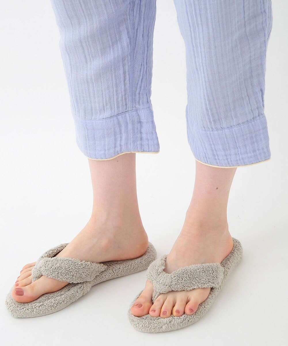 UCHINO クレープガーゼ ノーカラーレディスパジャマ 