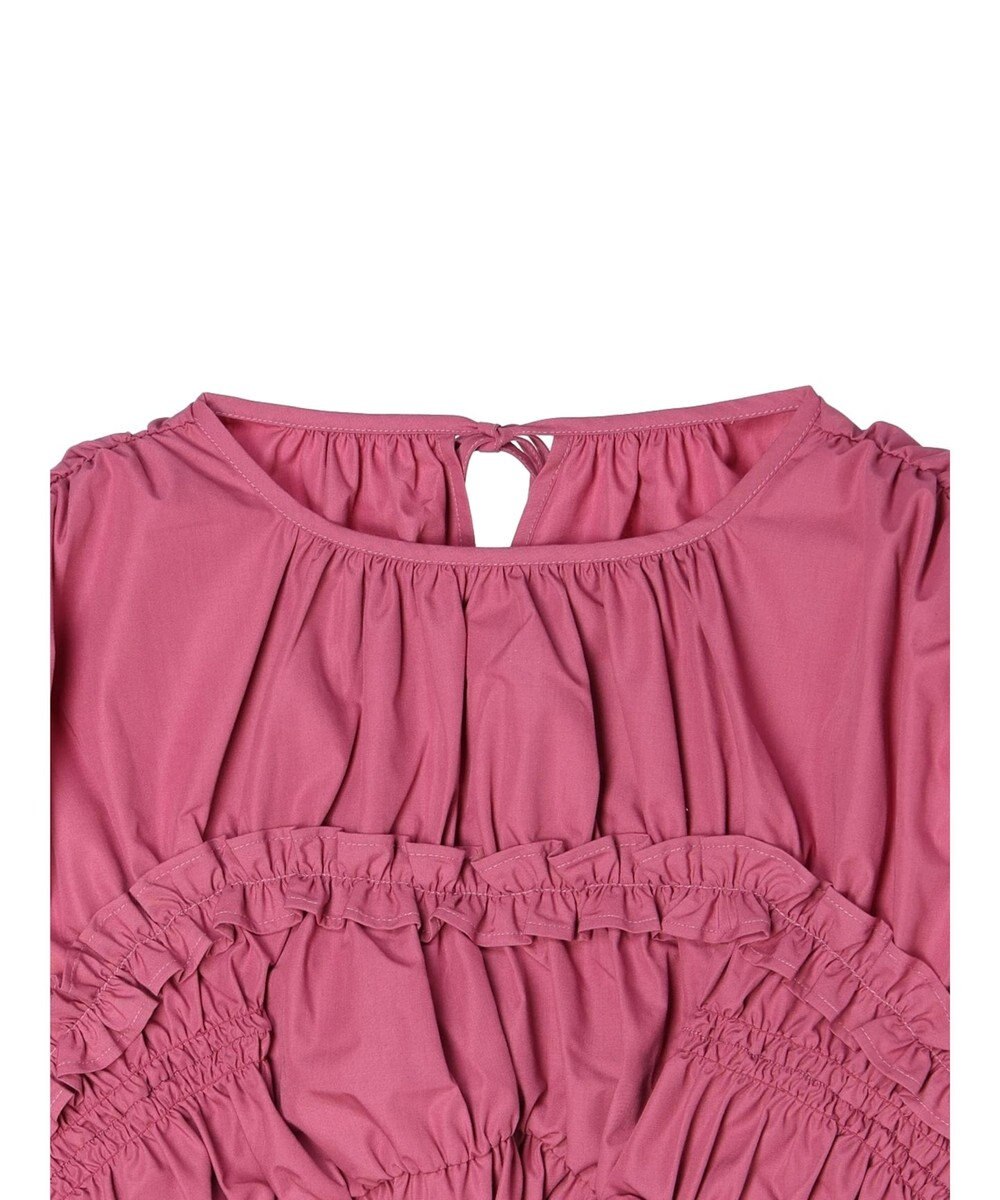 Green Parks シャーリングデザインコルセット風ブラウス 