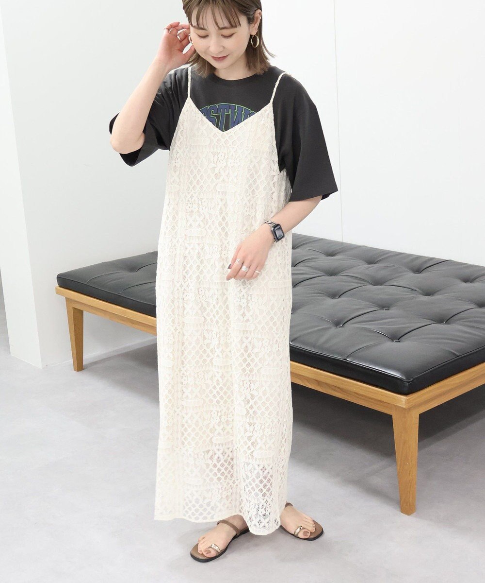 AMERICAN HOLIC レースキャミロングワンピース 