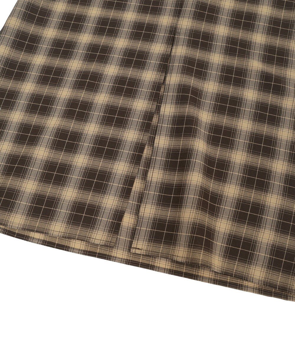 earth music&ecology 2wayフリルチェックキャミワンピース 