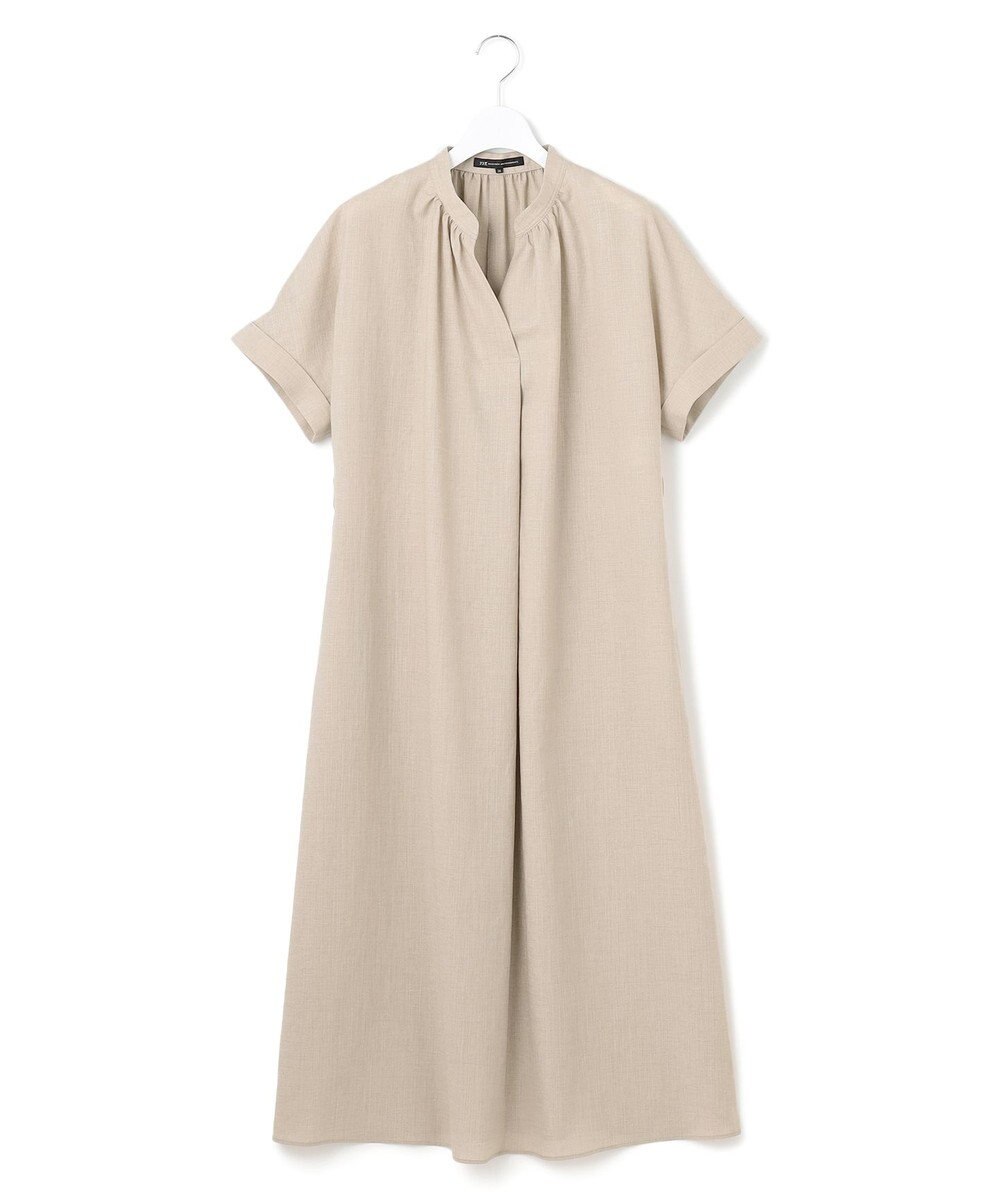 23区 L 【洗える】トリアセスラブストレッチ ワンピース 