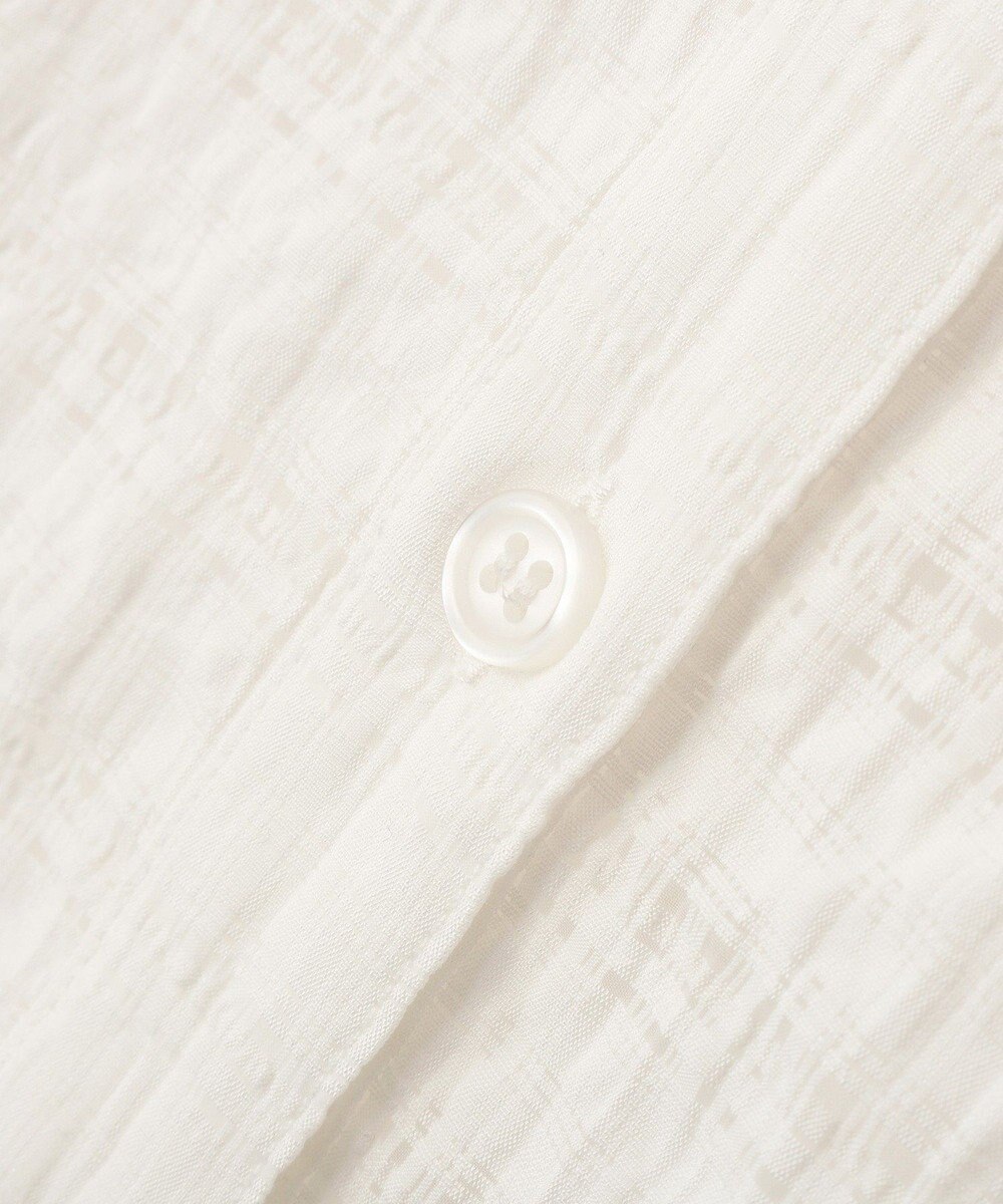 Green Parks シアーチェックシャツワンピース 