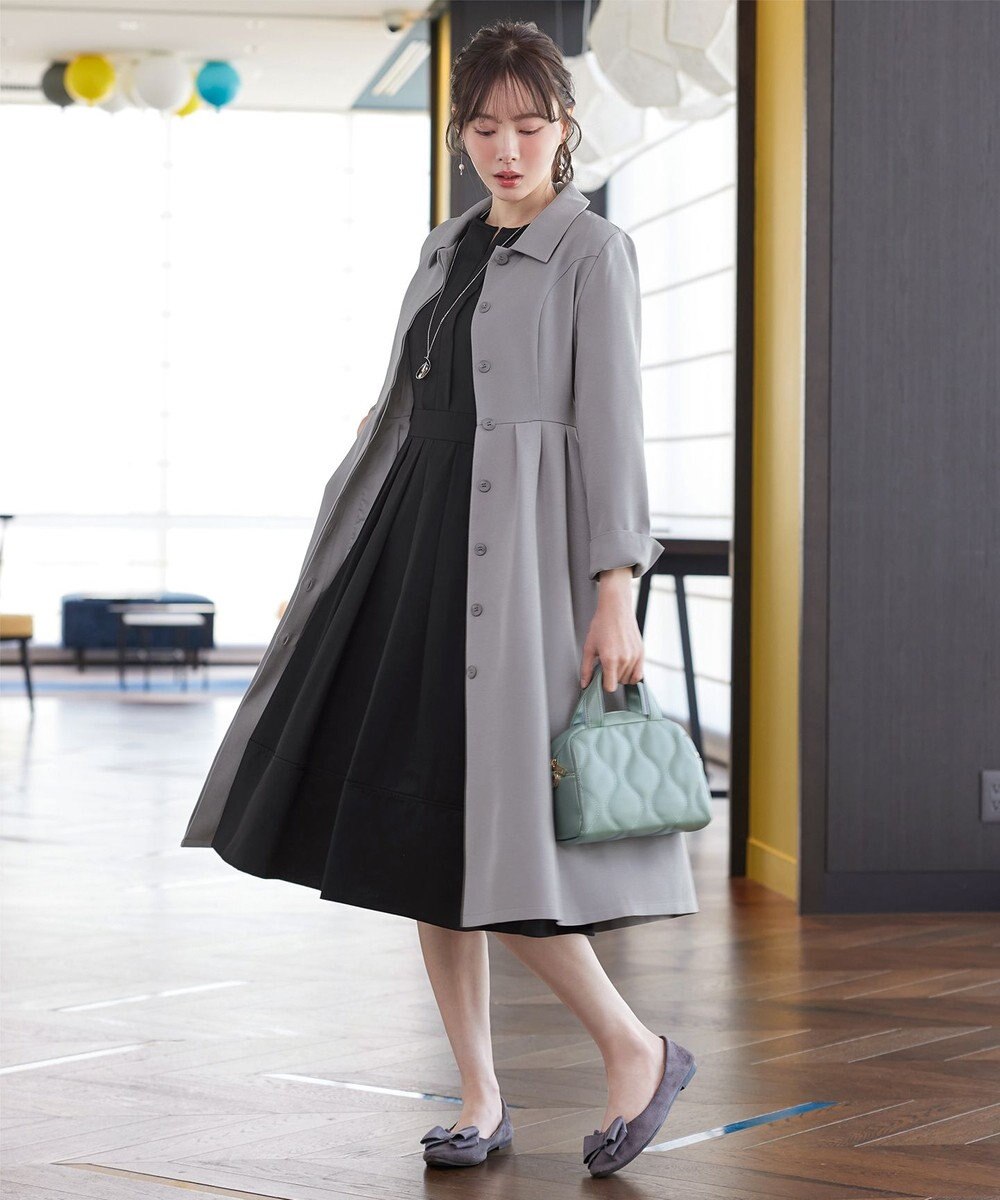 Tiaclasse L 【新色追加】ステンカラードレスコート 