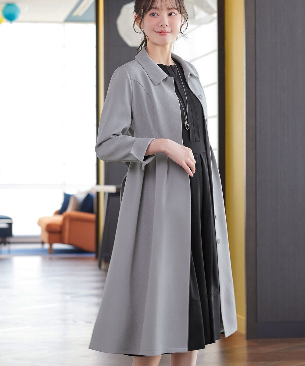 Tiaclasse L 【新色追加】ステンカラードレスコート 