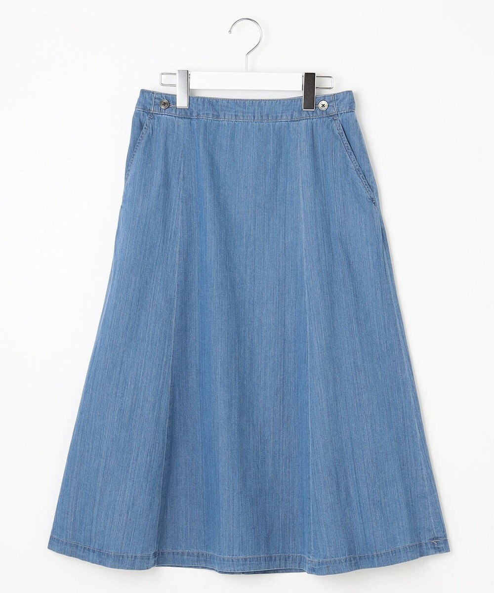 J.PRESS LADIES 【洗える】5ozバージラコンパクト スカート 