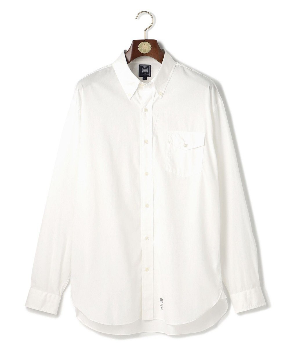 J.PRESS MEN 【J.PRESS ORIGINALS】【UNISEX】Cotton Broad Cloth B.D. Shirt / Baggy-Fit 
