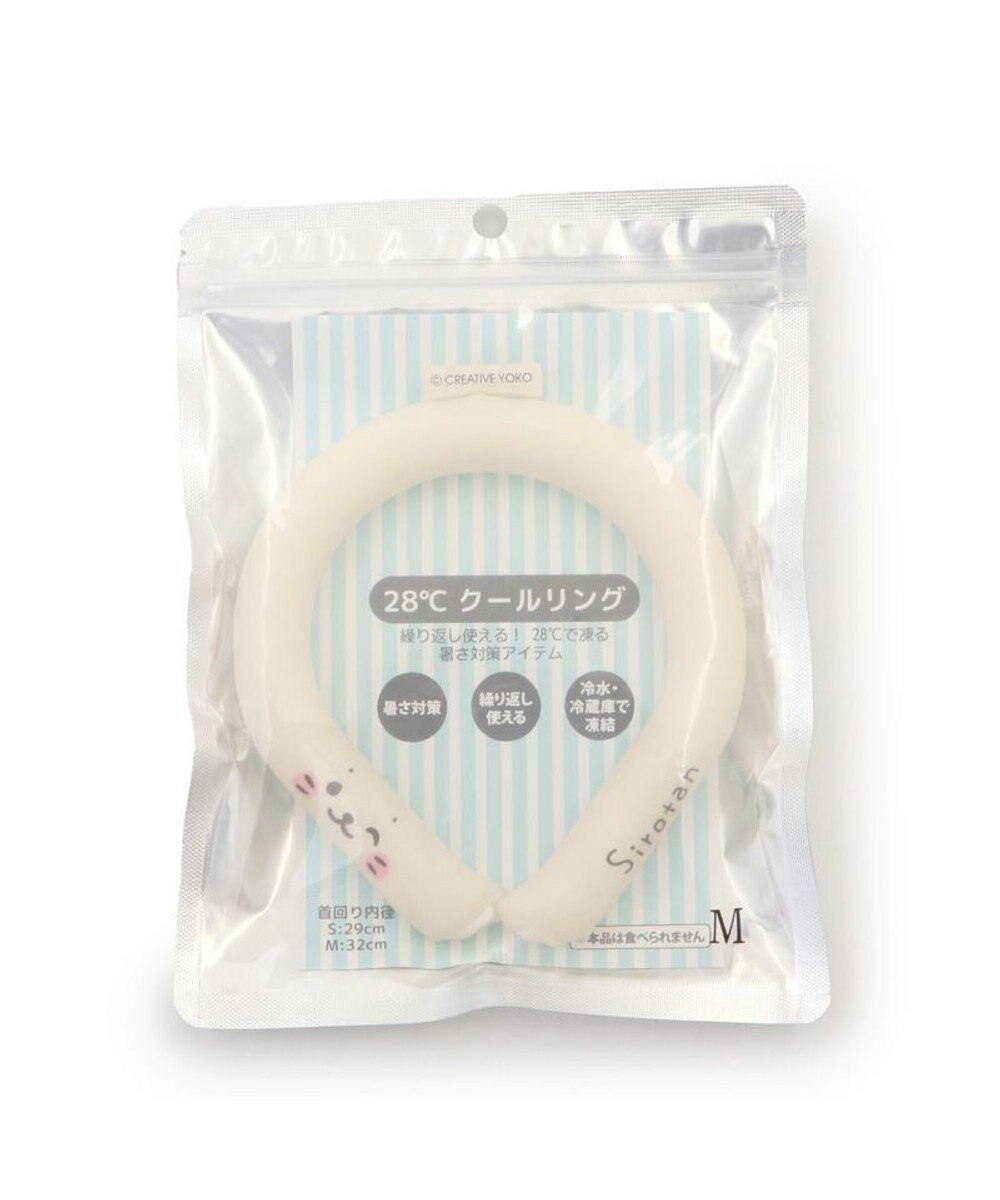 Mother garden しろたん 28℃クールリング 《顔ぼん柄》 【Mサイズ 】 