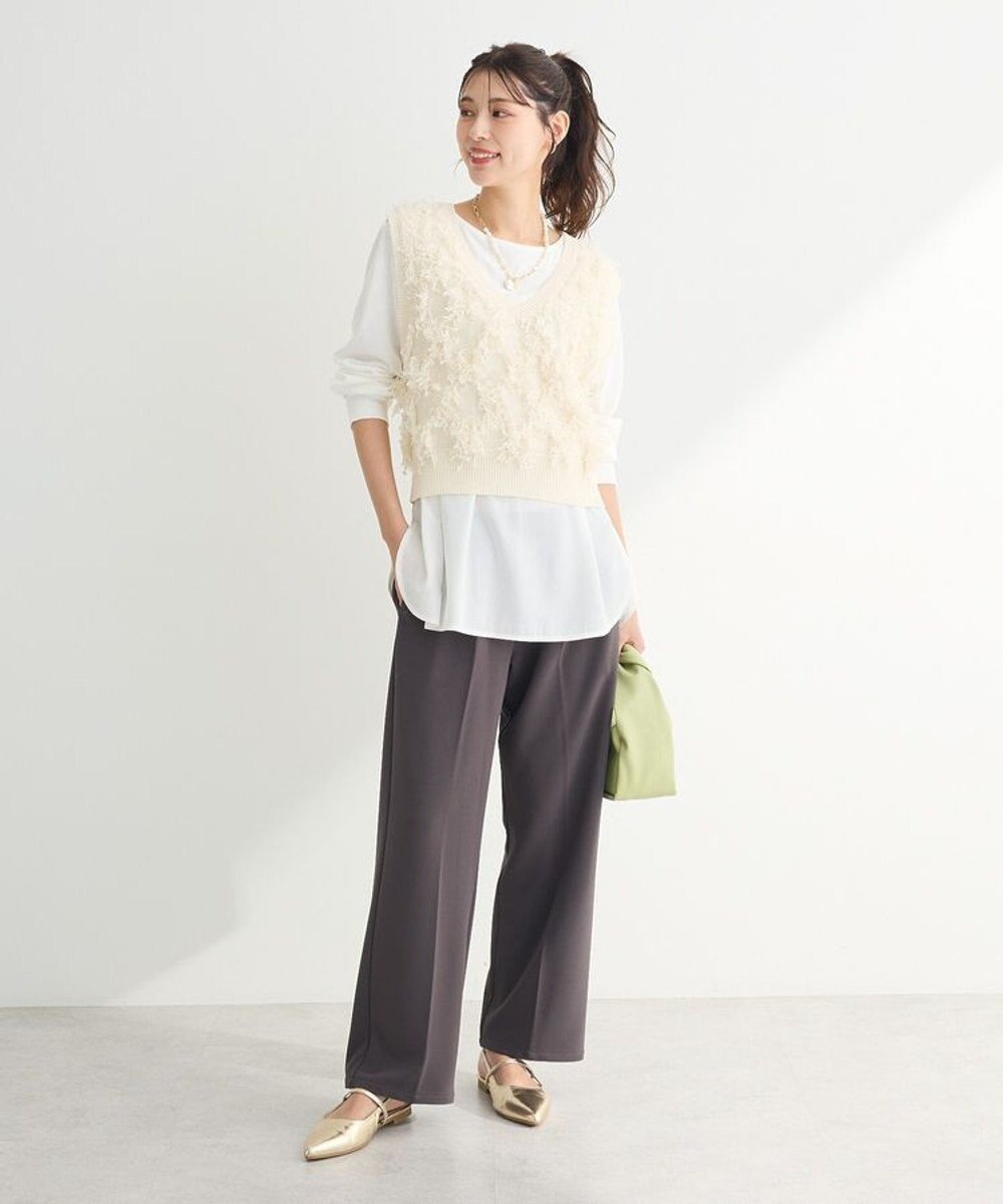 Green Parks フリンジニットベスト 