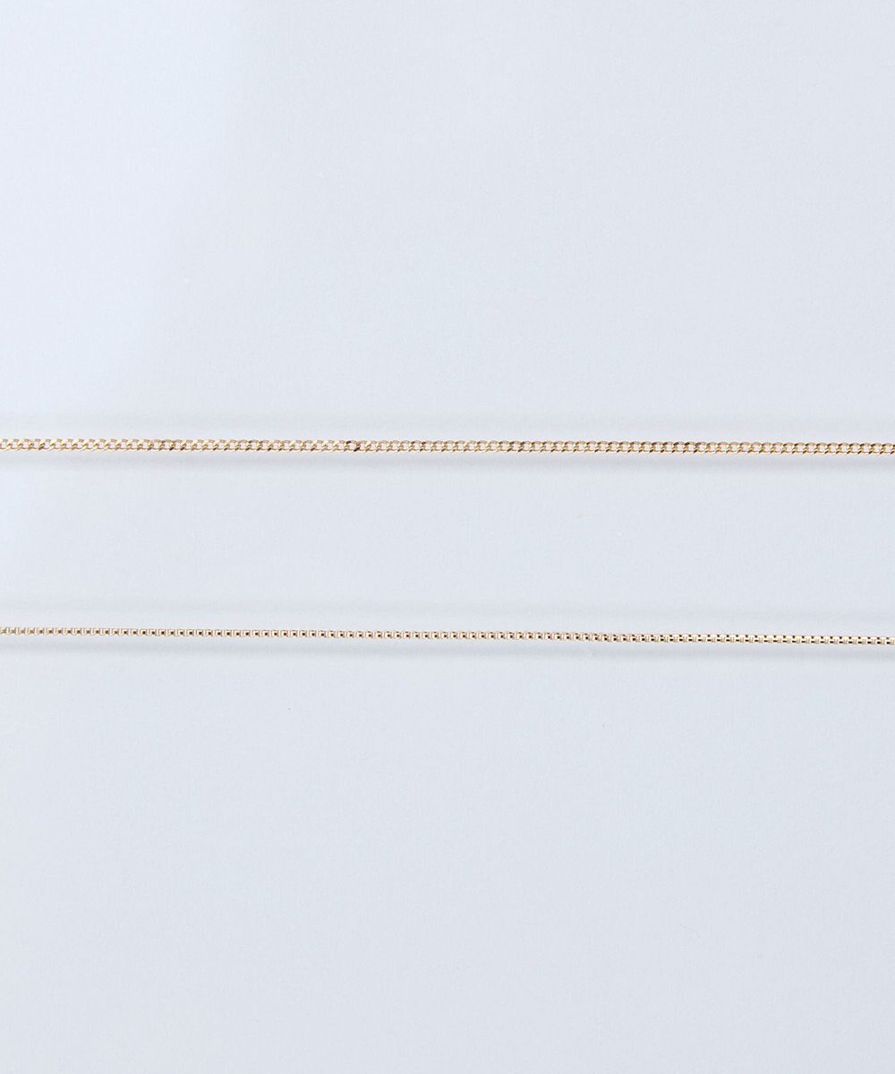 Phoebe 【K10】シャインリンクグルメッタチェーンネックレス/全長:37cm+3cm 