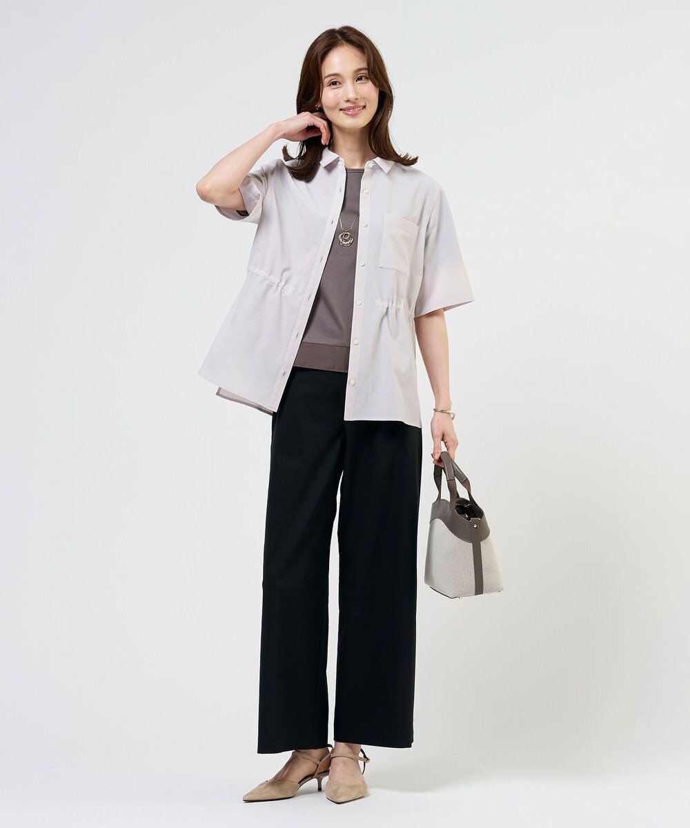 J.PRESS LADIES S 【シーンレスに活躍】コットンスムース シアーデザイン カットソー 