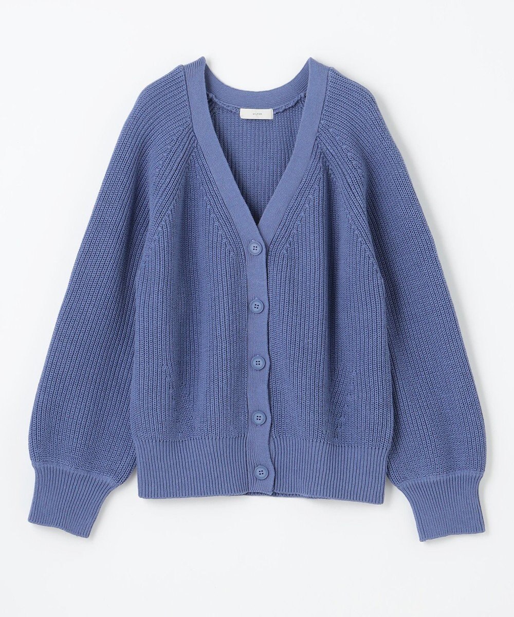 ANY 【洗濯機可/UVカット/アンチピリング】コットンＶネックカーディガン 