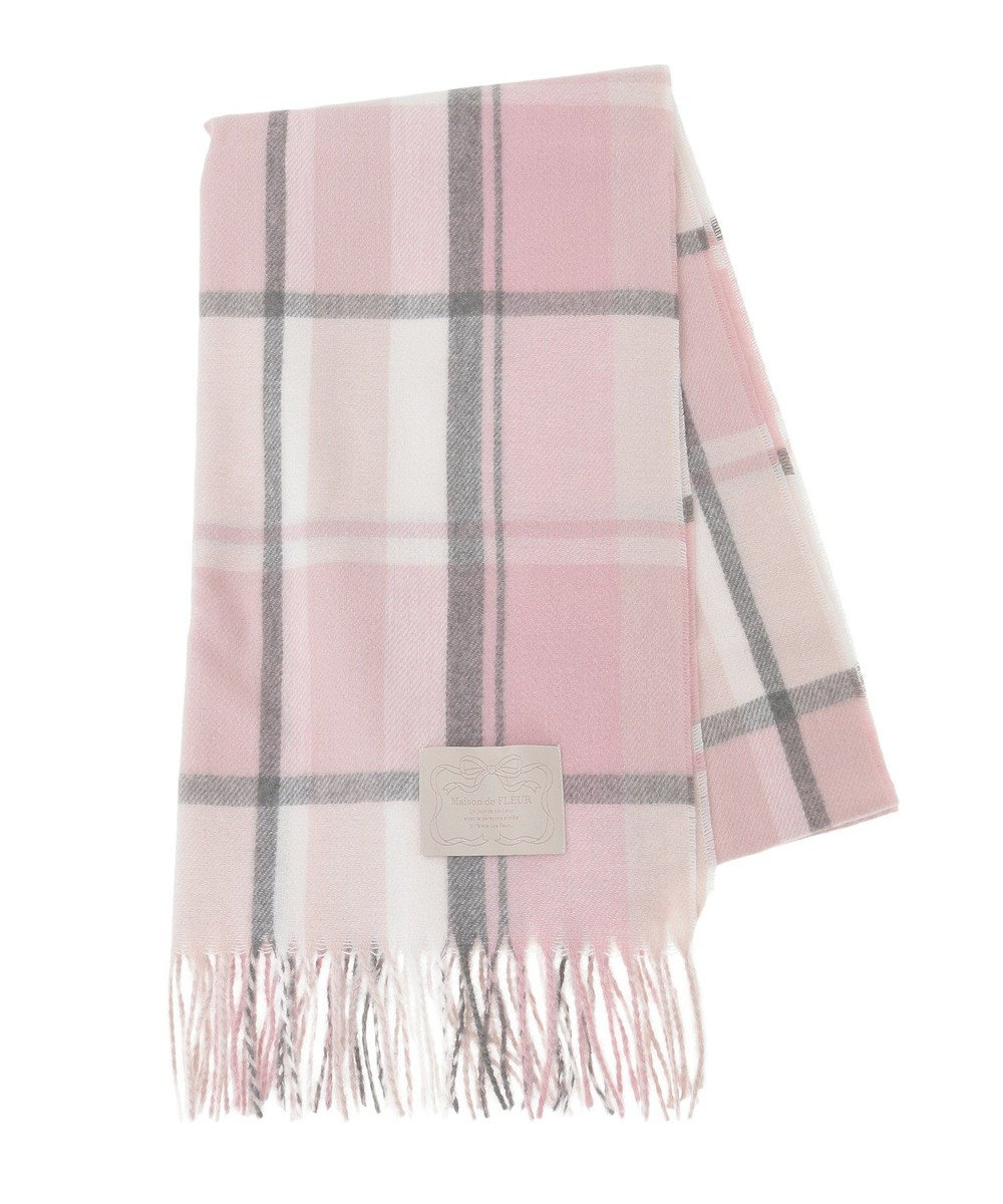 Maison de FLEUR チェックストール 