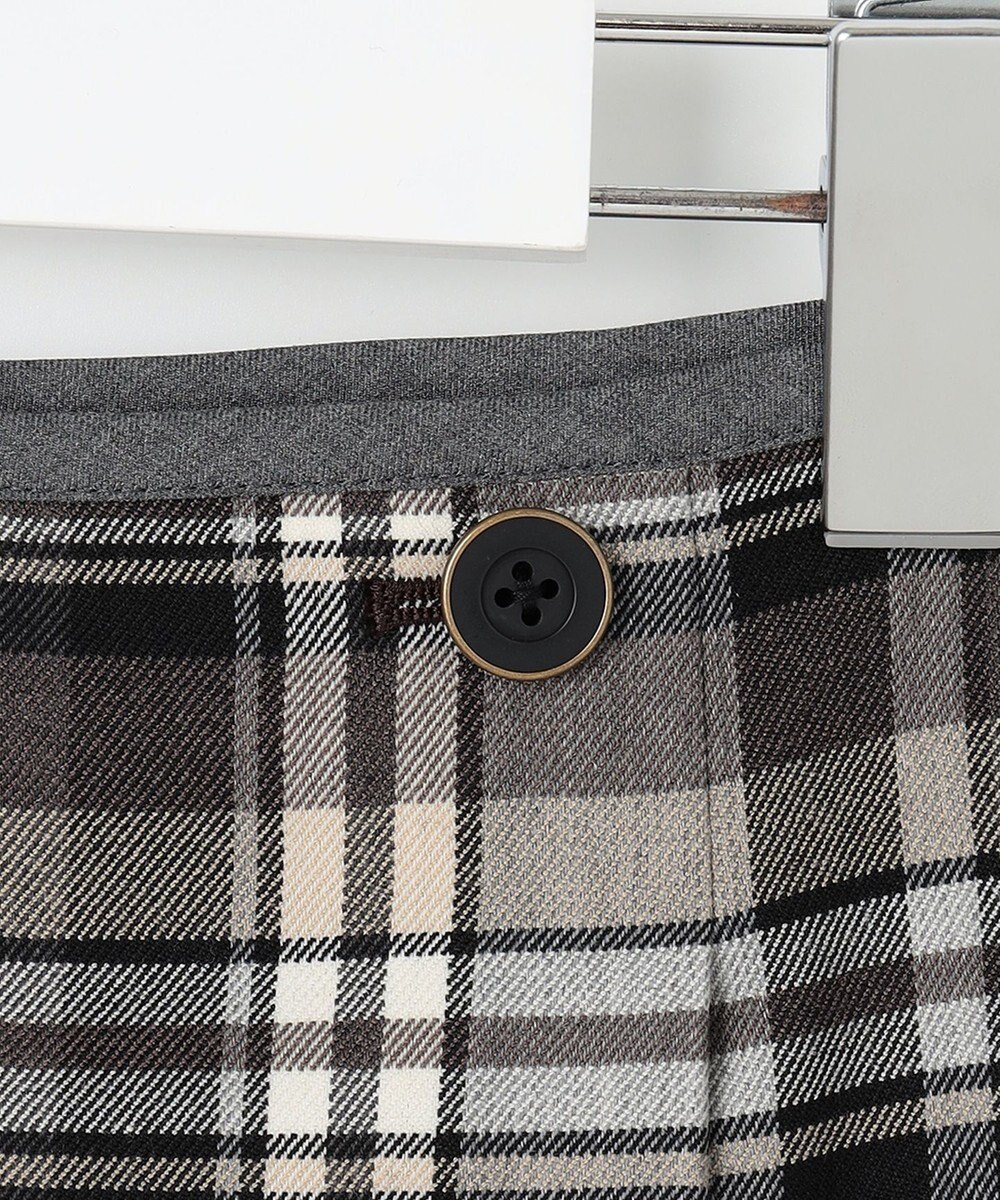 J.PRESS LADIES 【洗える】テトロンレーヨン/ウール milledタータン スカート 