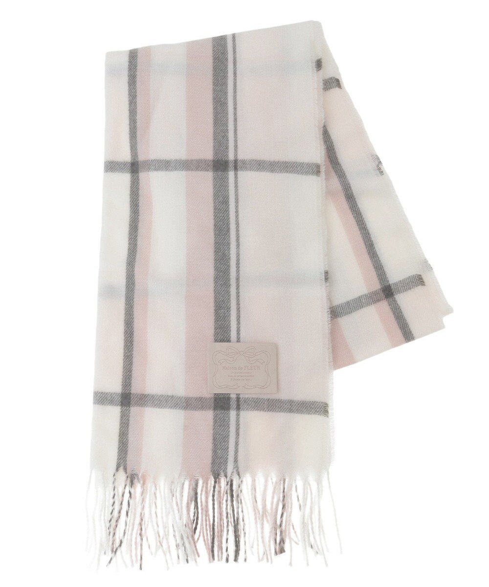 Maison de FLEUR チェックストール 