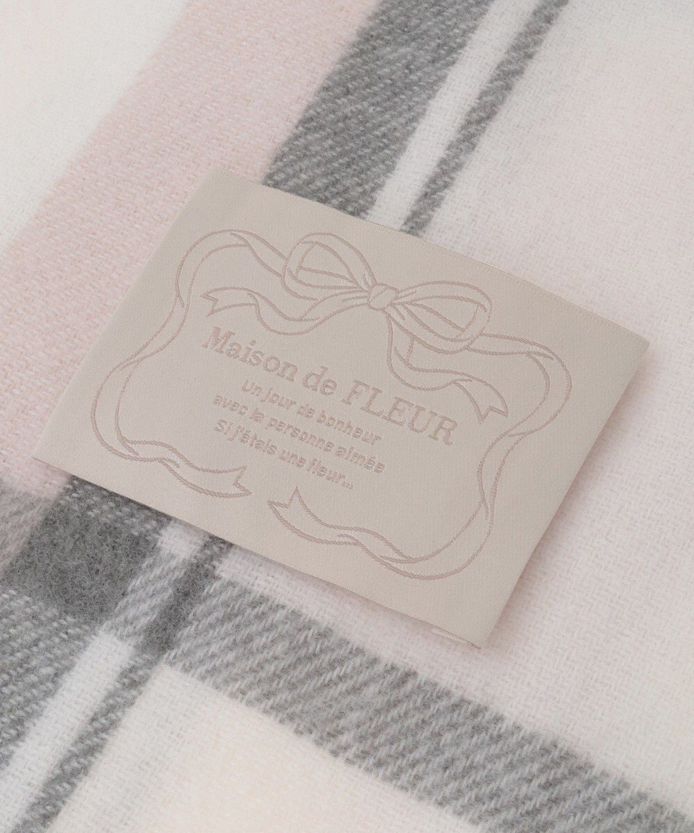Maison de FLEUR チェックストール 