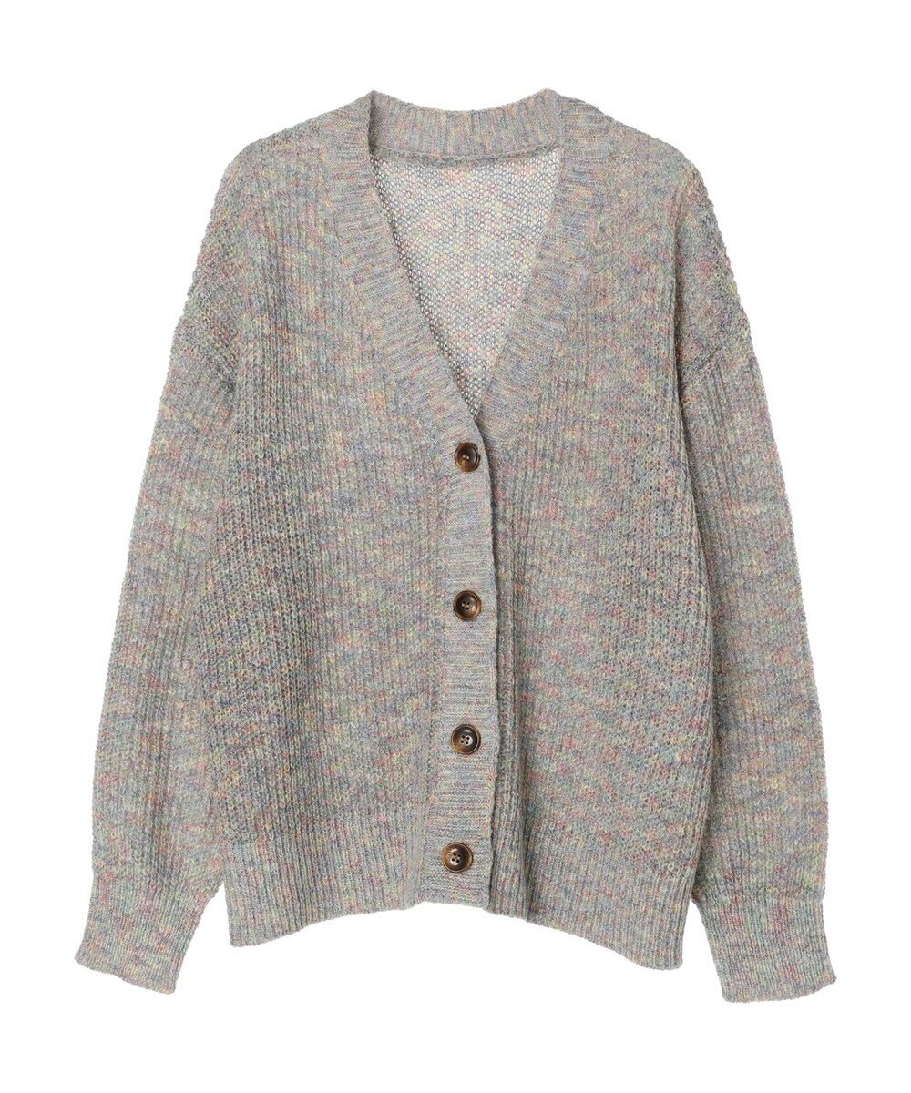 Green Parks Ｍｉｘカラーニットゆるカーディガン 