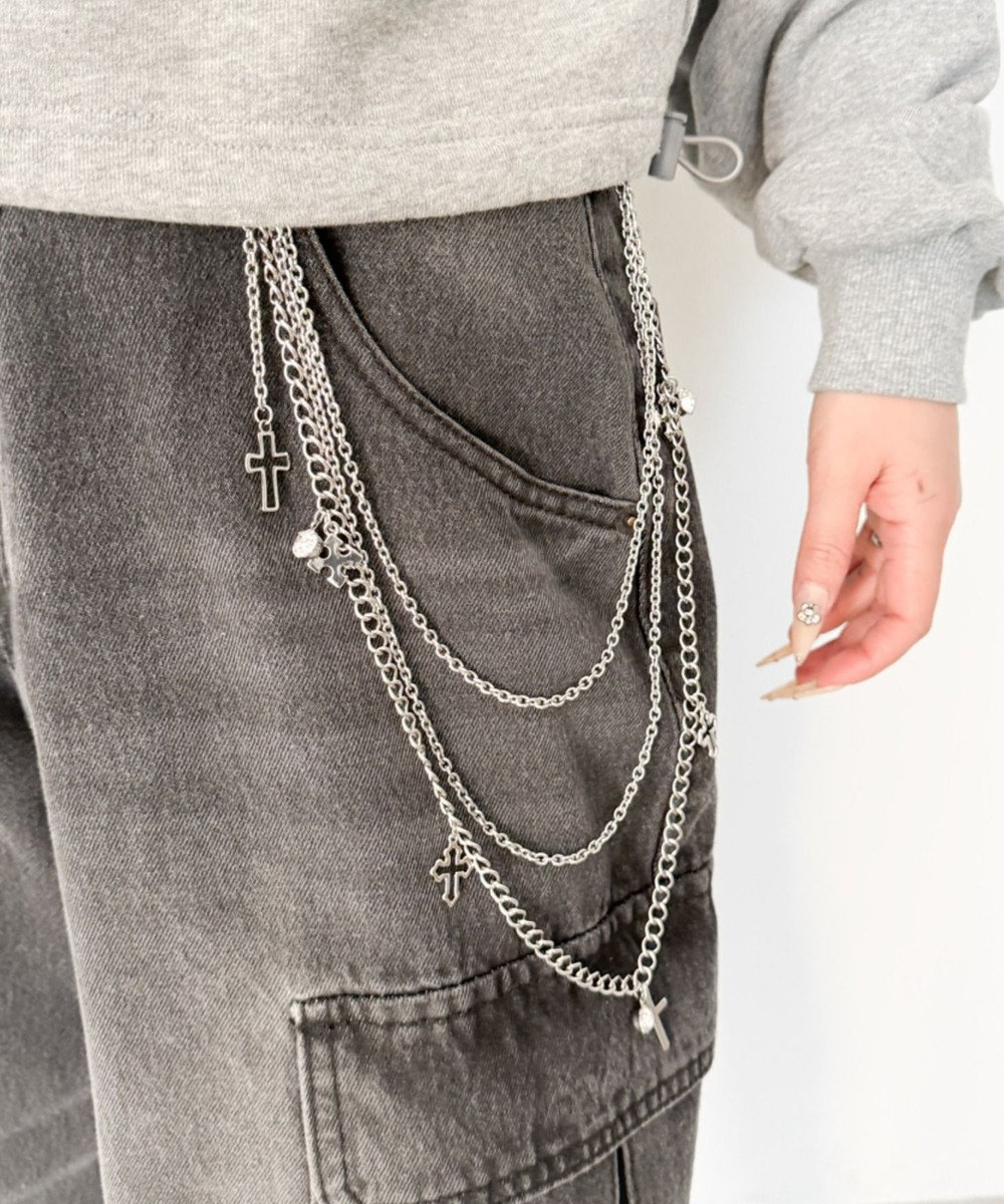 WEGO LパールMIXチャームウォレットチェーン 