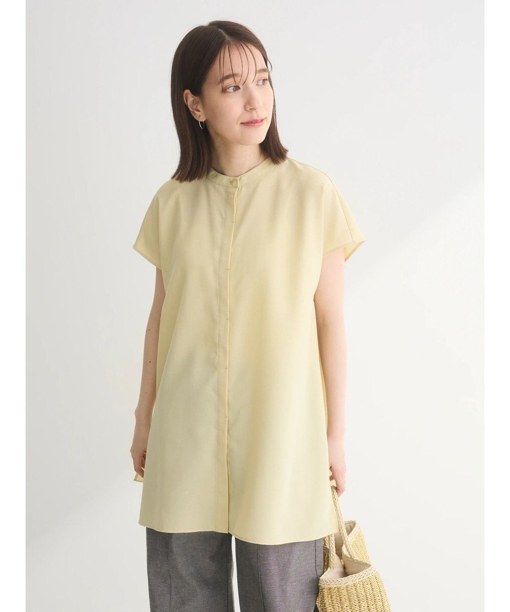 Green Parks 接触冷感　比翼ボタンチュニック 