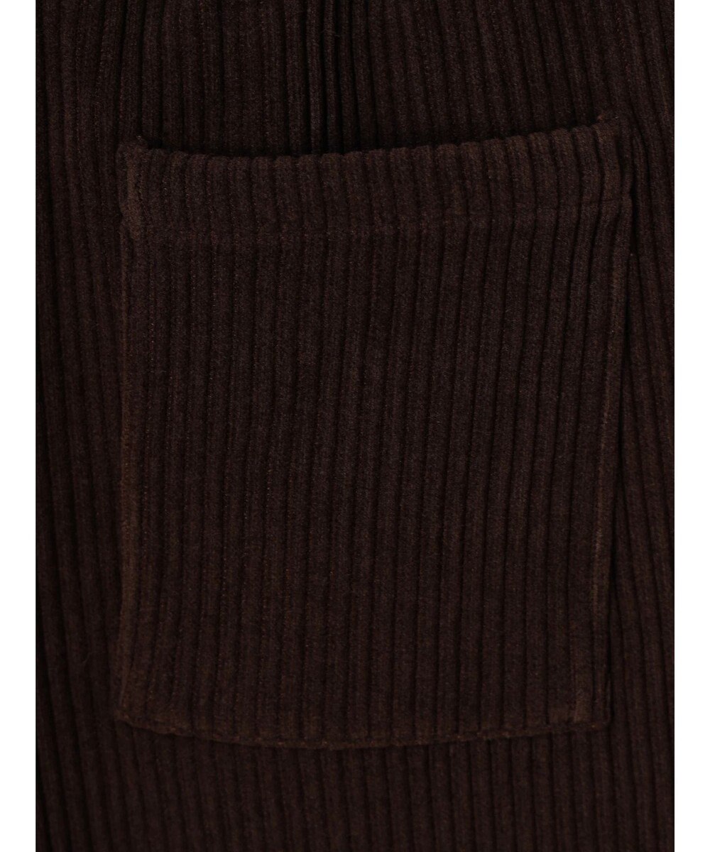 Green Parks リブ見えカットコールパンツ 