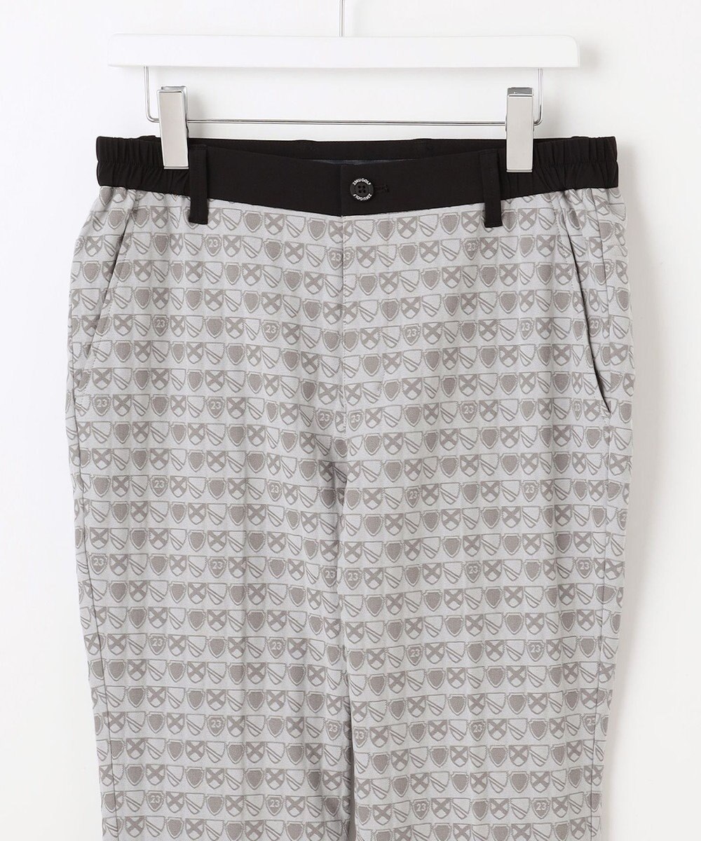 23区GOLF 【MEN】エンブレムジャガードパンツ 