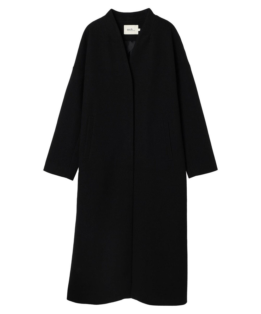 earth music&ecology Ｖネックノーカラーコート 