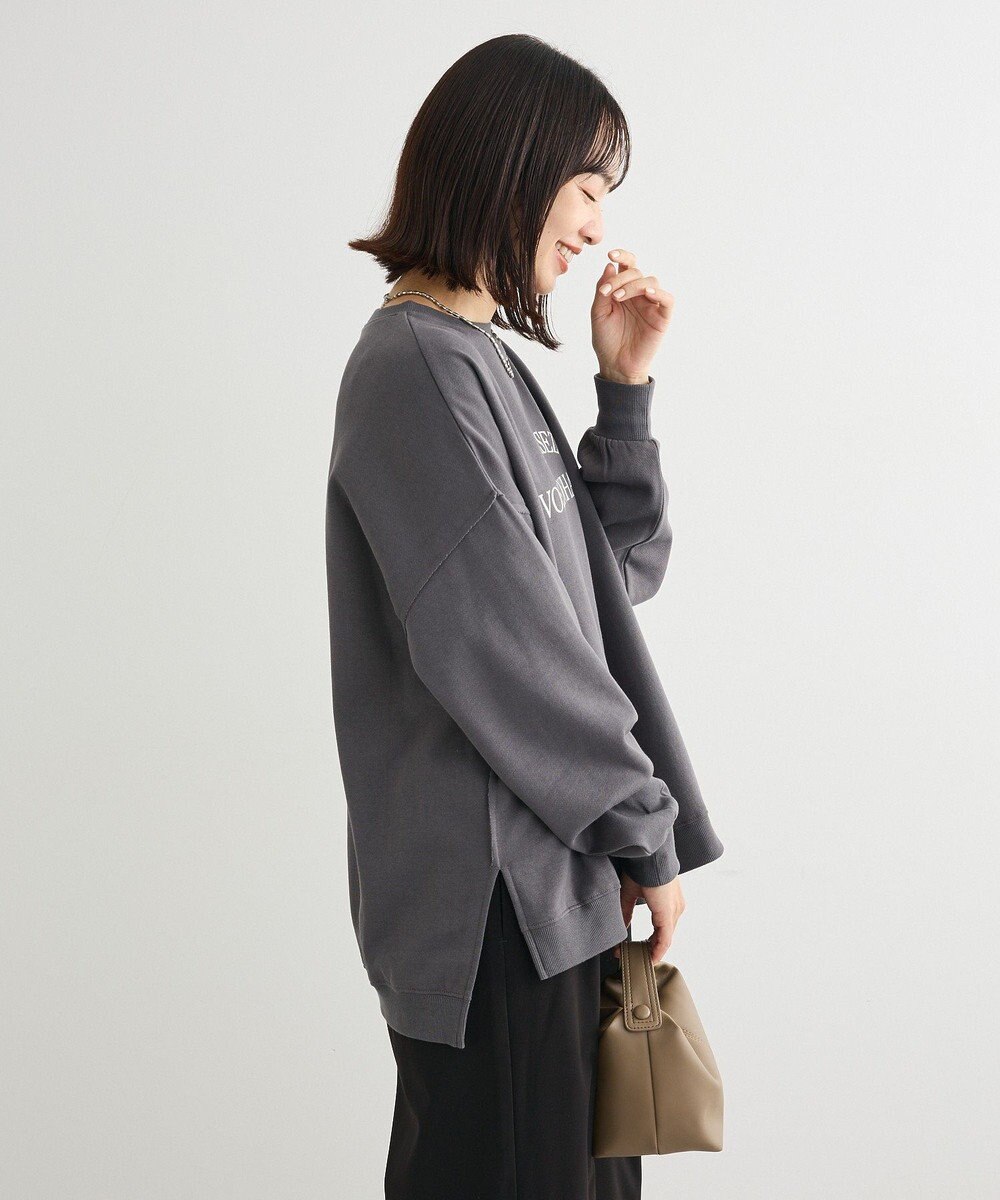 Green Parks 裏起毛ルーズサイズロゴプルオーバー 