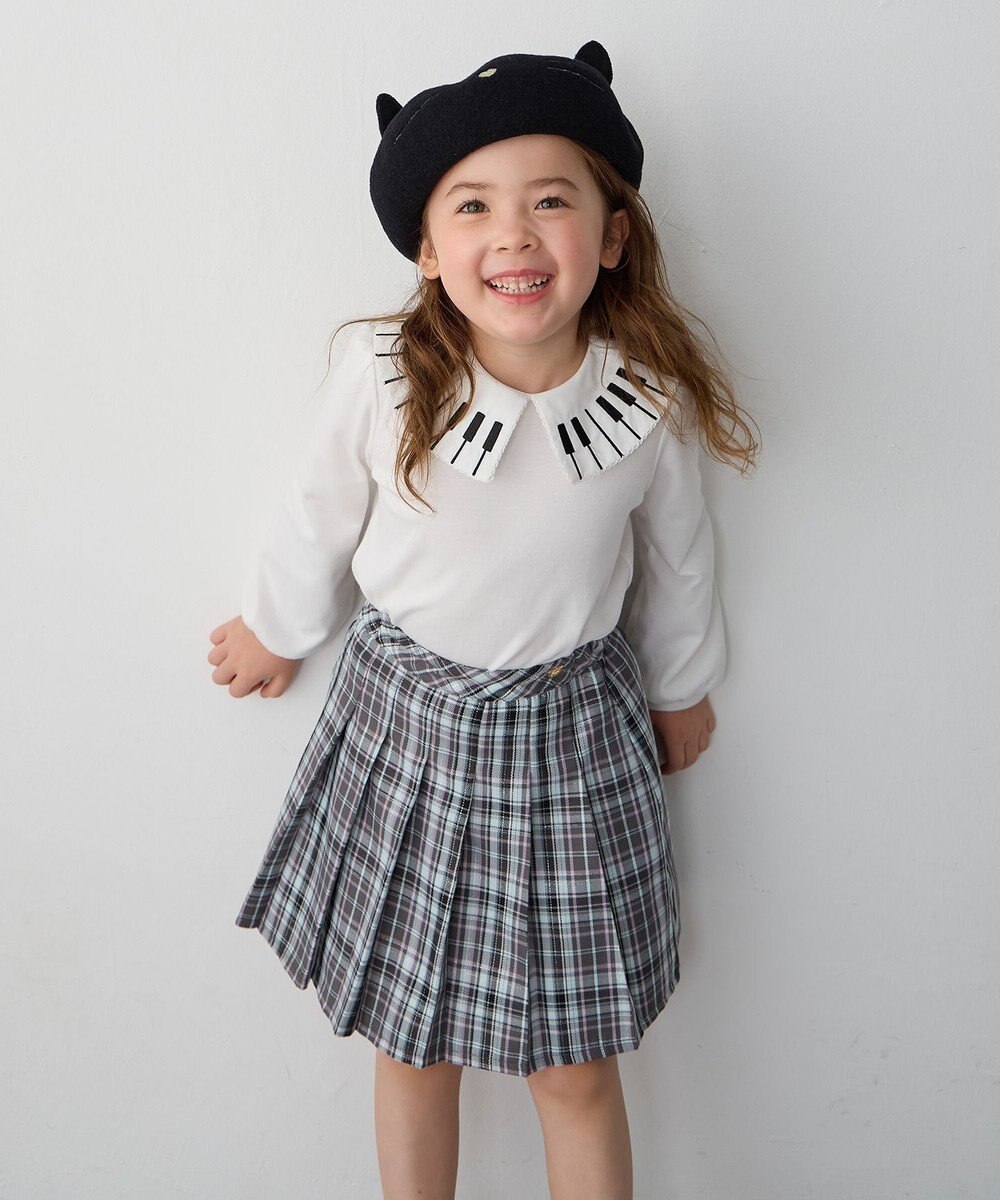 ANY KIDS 音符＆鍵盤デザインブラウス 