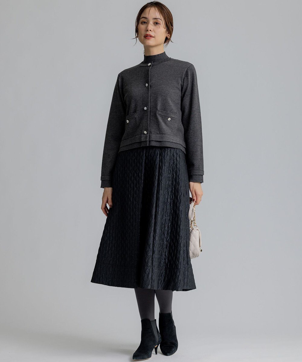 組曲 ビジューニット カーディガン 