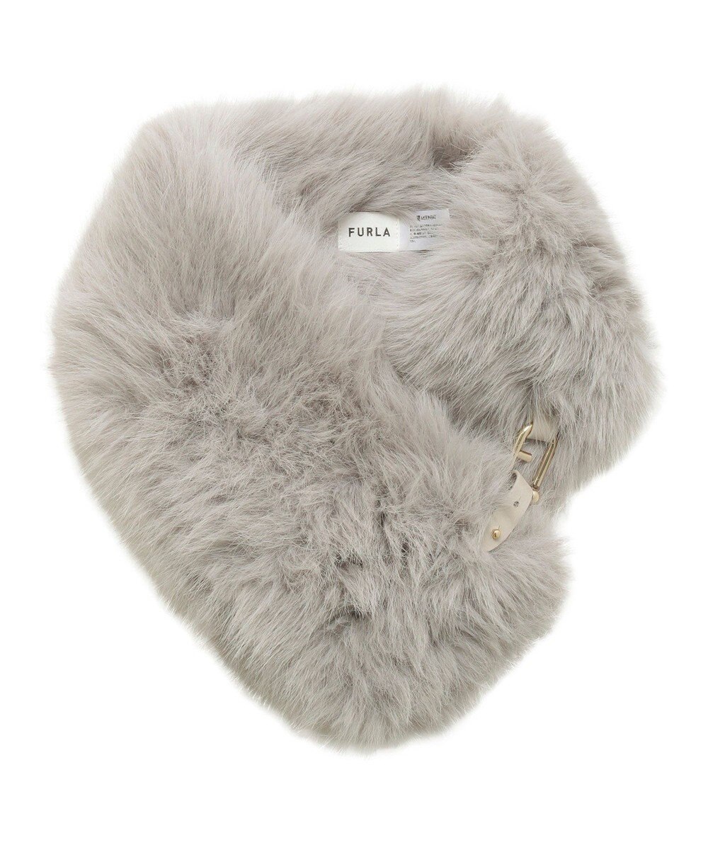 MOONBAT 【WEB限定】FURLA ベルト付きリッチフェイクファーマフラー 
