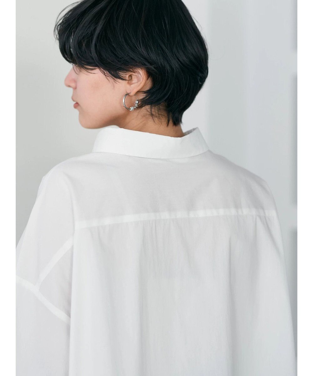 YECCA VECCA シアーMIXアシメシャツ 