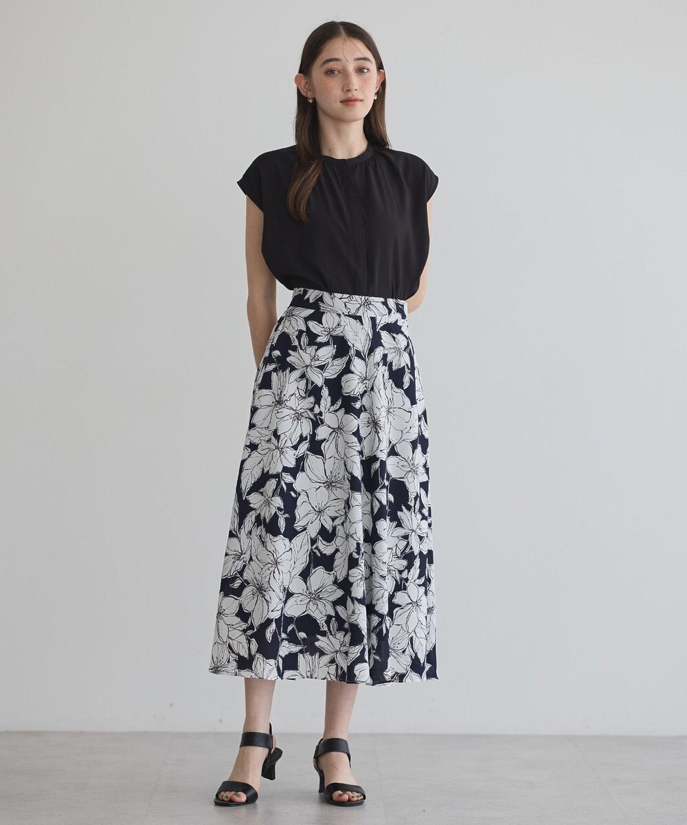 YECCA VECCA 【接触冷感】COOLバックピンタックブラウス 