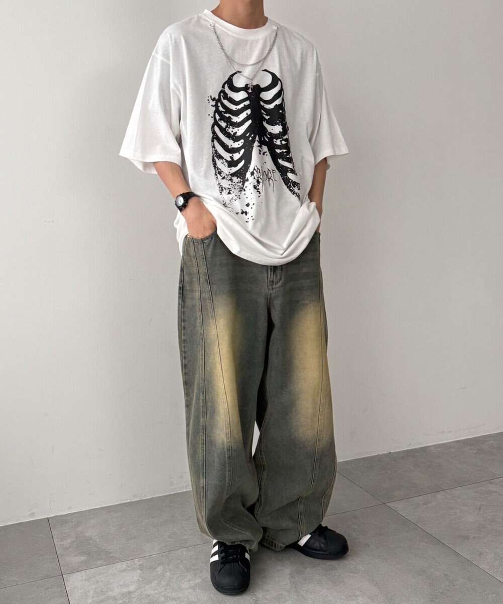 WEGO アクセ付きハードグラフィックT（SS） 