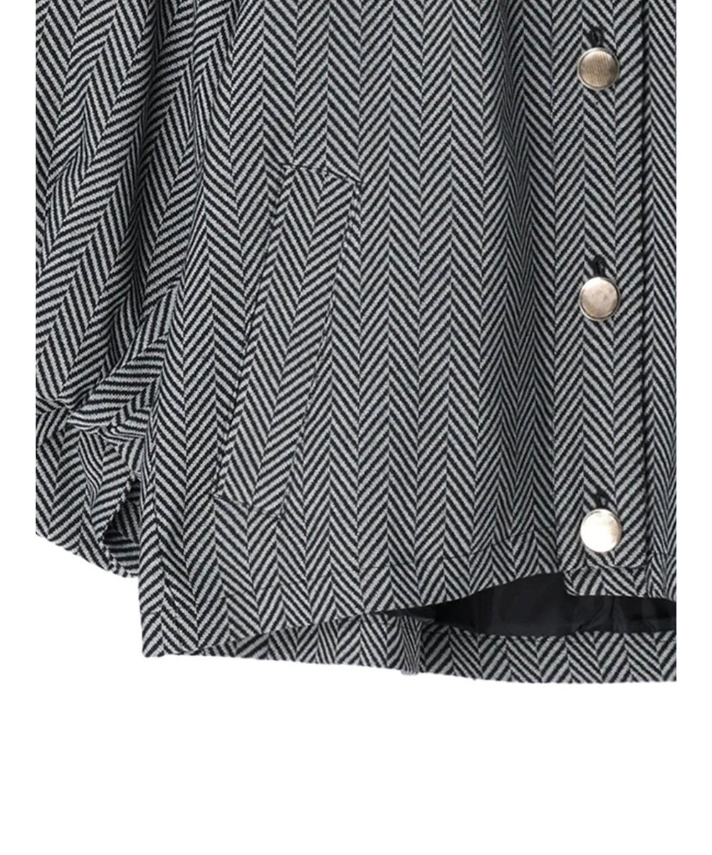 Green Parks ・ｆｕｒｒｙ　ｒａｔｅ　ヘリンボーンタックジャケット 