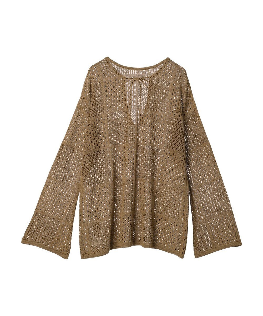 Green Parks ２ＷＡＹ透かし編みニットプルオーバー 