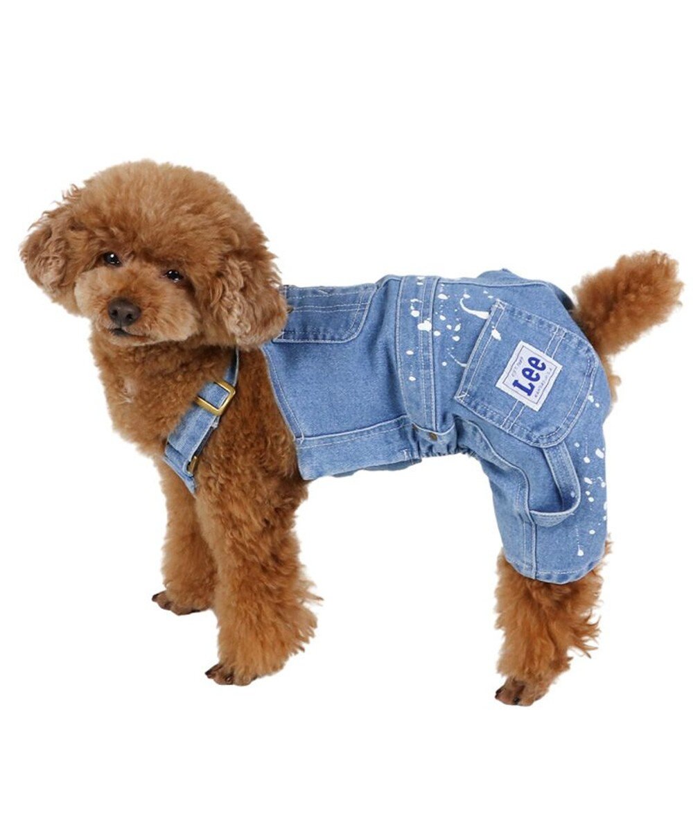 PET PARADISE Ｌｅｅ ペイント デニム オーバーオール 小型犬 