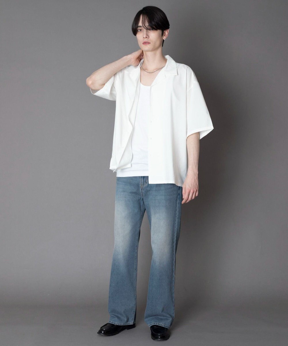WEGO 【ユニセックス着用ITEM/SMLサイズ展開】 TRオープンカラーシャツ（SS） 